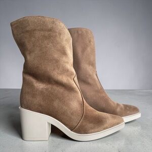 Aquatalia | Coffee / Chocolate Brown Suede Boots 8.5 US Retails $707🏷️ NEWinBOX
